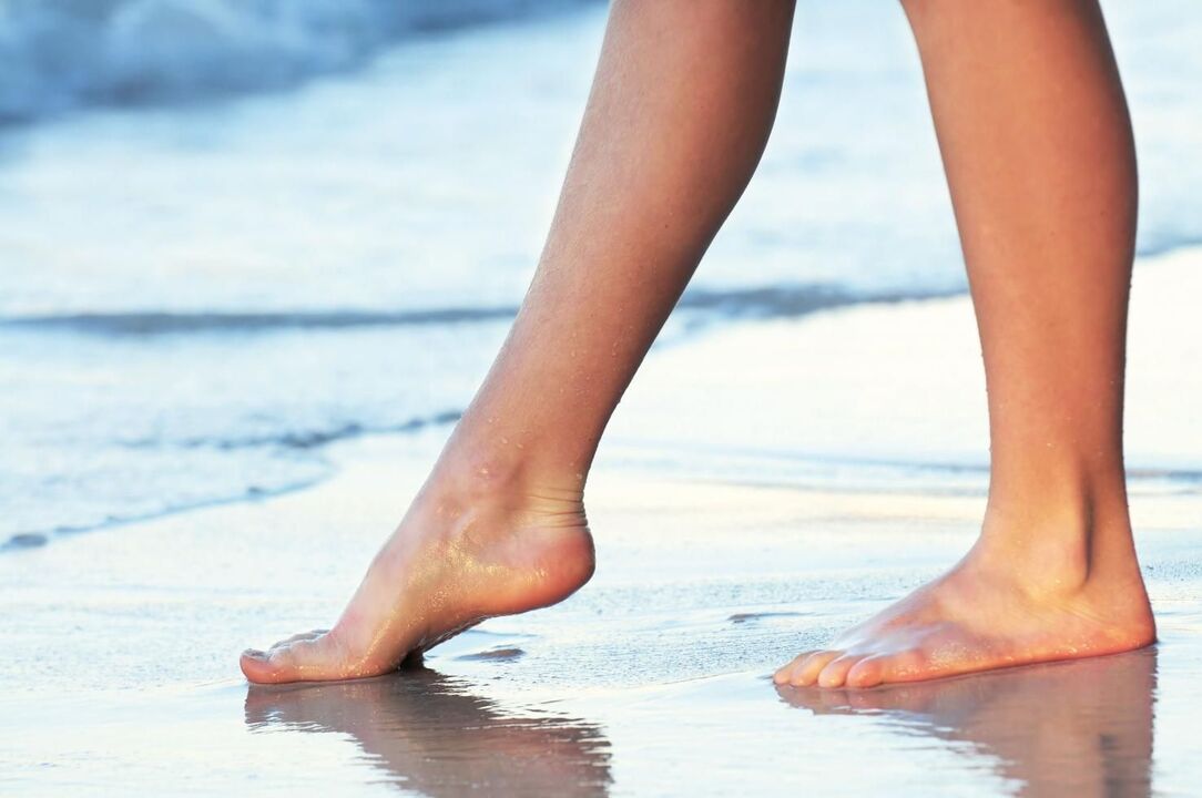 Prevent varicose veins - walk barefoot on water