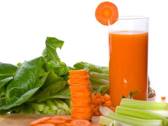 Fresh squeezed juice from varicose veins